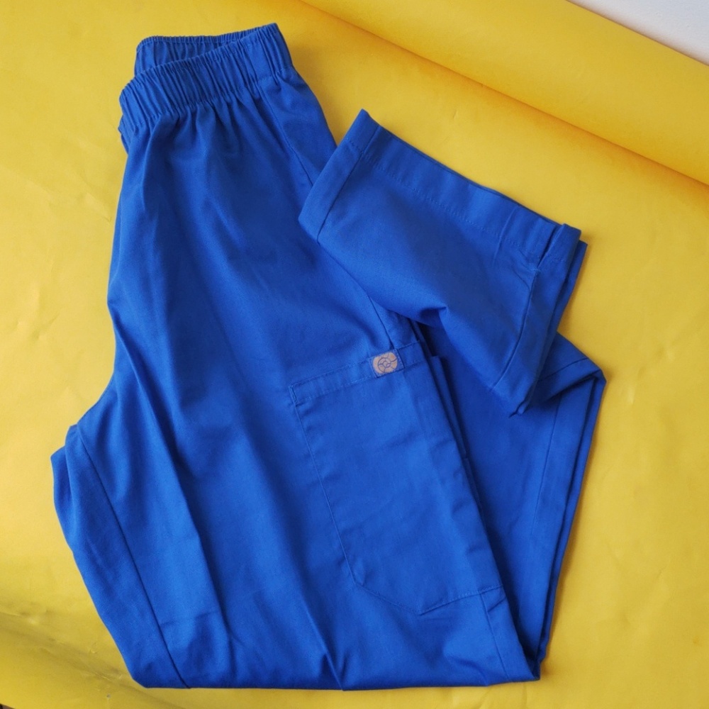 Blue small scrub pants